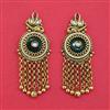 Antique Heritage Earring With Matte Gold Plating