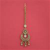 Antique Pearl Tikka With Matte Gold Plating