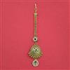 Antique Pearl Tikka With Matte Gold Plating