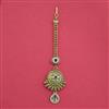 Antique Pearl Tikka With Matte Gold Plating