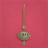 Antique Pearl Tikka With Matte Gold Plating