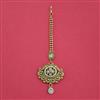 Antique Pearl Tikka With Matte Gold Plating