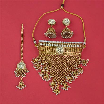 Antique Mukut With Gold Plating