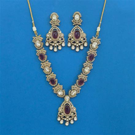 Antique Classic Necklace With Mehndi Plating