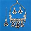 Antique Moti Necklace With Mehndi Plating