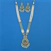 Antique Long Necklace With Mehndi Plating