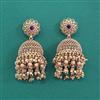 Antique Jhumki With Matte Gold Plating