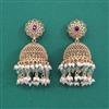 Antique Jhumki With Matte Gold Plating