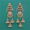 Antique Moti Earring With Matte Gold Plating
