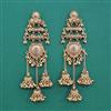 Antique Moti Earring With Matte Gold Plating