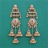 Antique Moti Earring With Matte Gold Plating