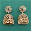 Antique Jhumki With Matte Gold Plating