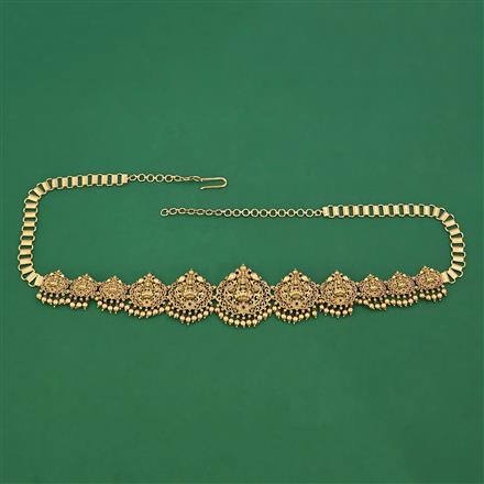 Antique South Indian Belt With Matte Gold Plating
