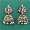 Antique South Indian Earring With Matte Gold Plating