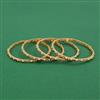 Antique Classic Bangles With Matte Gold Plating