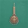 Antique Temple Tikka With Matte Gold Plating