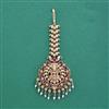 Antique Temple Tikka With Matte Gold Plating