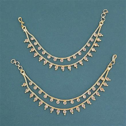 Antique Classic Ear Chain With Matte Gold Plating