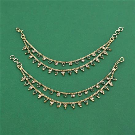 Antique Classic Ear Chain With Mehndi Plating