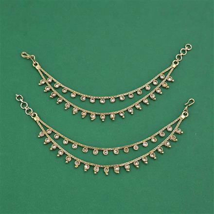 Antique Classic Ear Chain With Mehndi Plating