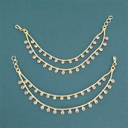 Antique Classic Ear Chain With Matte Gold Plating