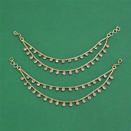 Antique Classic Ear Chain With Mehndi Plating