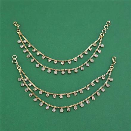 Antique Classic Ear Chain With Mehndi Plating
