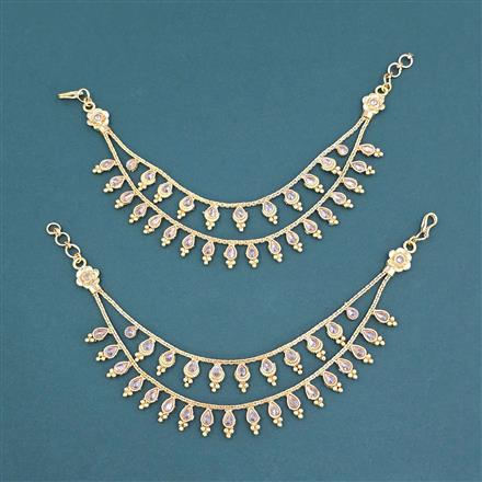 Antique Classic Ear Chain With Matte Gold Plating