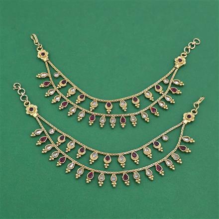 Antique Classic Ear Chain With Mehndi Plating