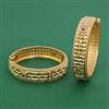 Antique Openable Bangles With Matte Gold Plating