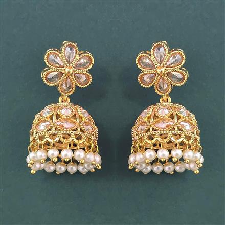 Antique Jhumki With Gold Plating