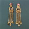 Antique Heritage Earring With Matte Gold Plating