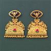 Antique Classic Earring With Matte Gold Plating