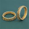 Antique Pearl Bangles With Gold Plating