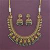 Antique Classic Necklace With Matte Gold Plating