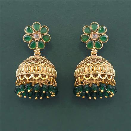 Antique Jhumki With Gold Plating