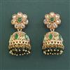 Antique Jhumki With Matte Gold Plating