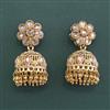 Antique Jhumki With Matte Gold Plating