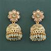 Antique Jhumki With Matte Gold Plating