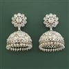 Antique Jhumki With Rhodium Plating
