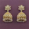 Antique Jhumki With Matte Gold Plating