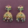Antique Jhumki With Matte Gold Plating