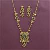 Antique Classic Pendant Set With Matte Gold Plating