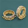 Antique Pearl Bangles With Matte Gold Plating