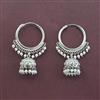 Antique Jhumki With Rhodium Plating