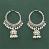 Antique Jhumki With Rhodium Plating