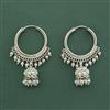 Antique Jhumki With Rhodium Plating
