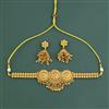 Antique Moti Necklace With Matte Gold Plating