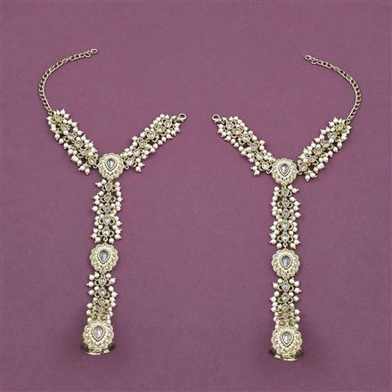 Antique Moti Hath Pan With Mehndi Plating