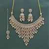 Antique Moti Necklace With Mehndi Plating